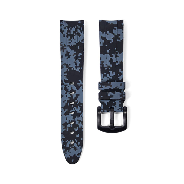 20mm Curved Ended Digi Camo Rubber Strap