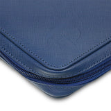 strap folio navy blue/grey