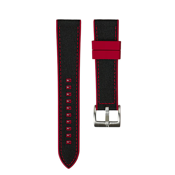 20mm Hybrid strap red/black