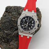 Red 42mm AP Rubber Strap