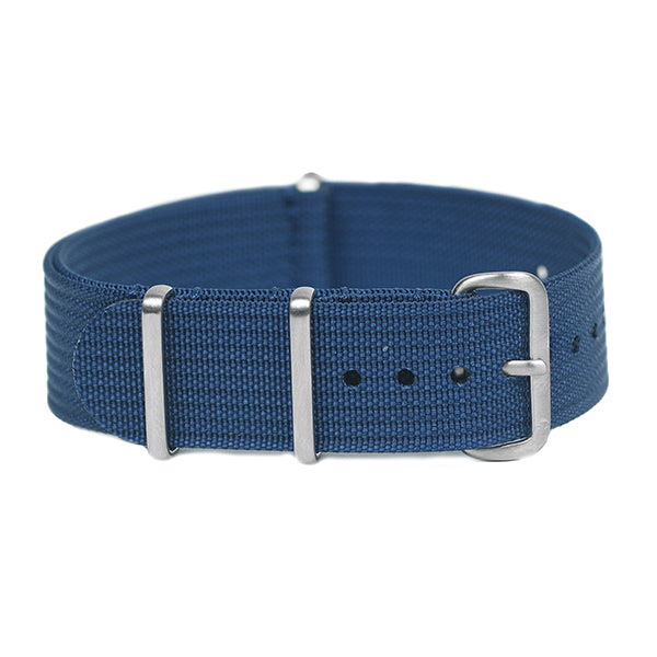 20mm Ribbed strap navy blue