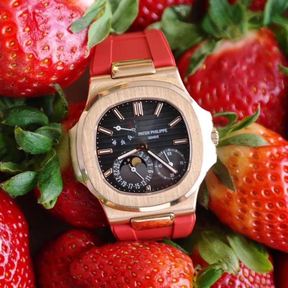 Patek Philippe Red Leather Strap Patek Philippe 5271 Grand