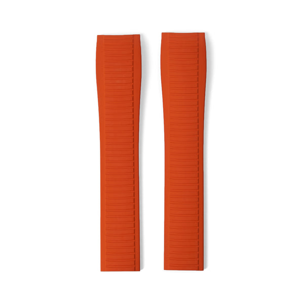 FKM Vulcanized Orange Rubber Strap for Patek Aquanaut